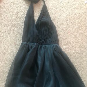 Alice&Olivia halter top chiffon puffy dress